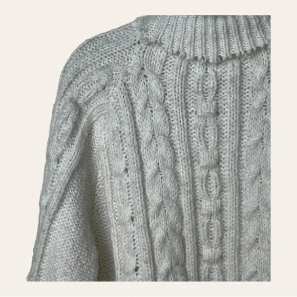 A NEW DAY TURTLE NECK SWEATER LONG SLEEVE CABLE KNITTED SIZE MEDIUM - Picture 11 of 12